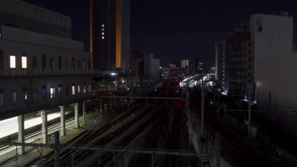 Shinjuku Japan Tokyo Night View — Stock Video