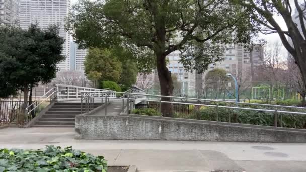 Tokyo Shinjuku Central Park Landskap — Stockvideo