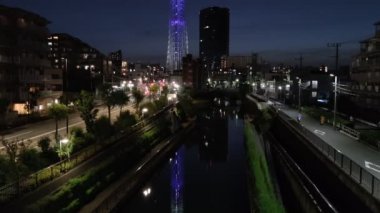 Tokyo Gökyüzü Ağacı Gece Görünümü