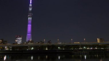 Tokyo Gökyüzü Ağacı Gece Görünümü