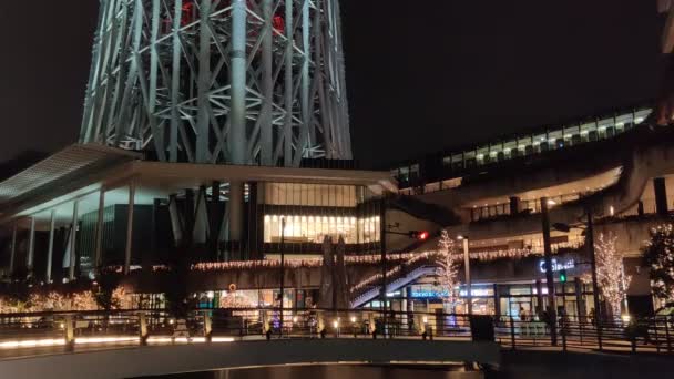 Tokyo Sky Tree Night View — Stock video