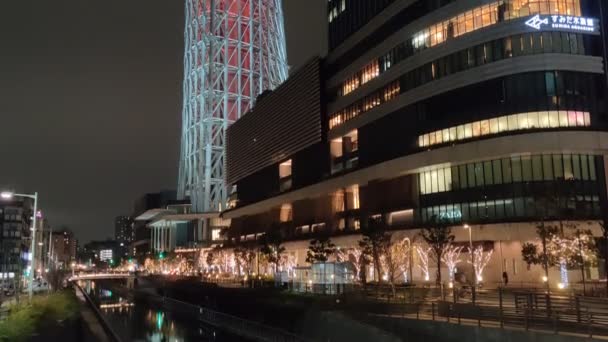东京天空树夜景 — 图库视频影像