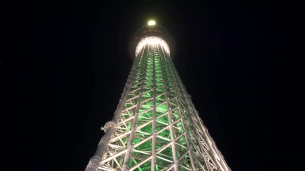 Tokyo Sky Tree Night View — Stock video