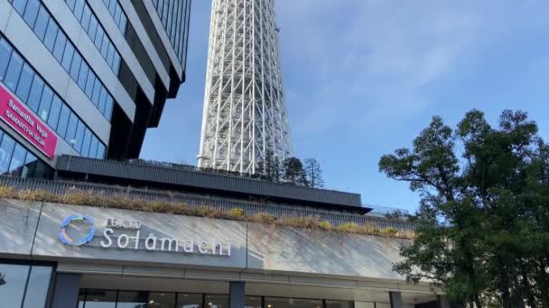 Tokyo Sky Tree Krajina — Stock video