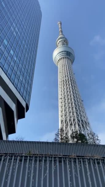Tokyo Sky Tree — стоковое видео
