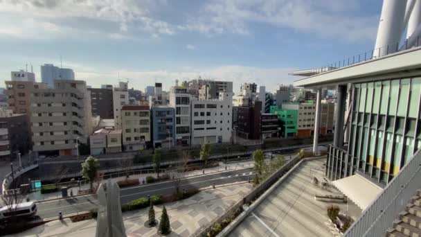 Tokio Cielo Árbol Paisaje — Vídeos de Stock