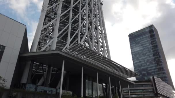 Tokyo Sky Tree Krajobraz — Wideo stockowe