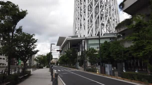 Tokyo Sky Tree Krajobraz — Wideo stockowe