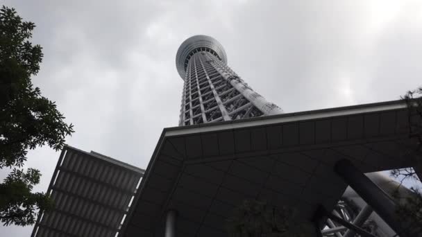 Tokyo Sky Tree Krajobraz — Wideo stockowe