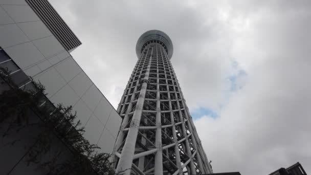 Tokyo Sky Tree Krajobraz — Wideo stockowe