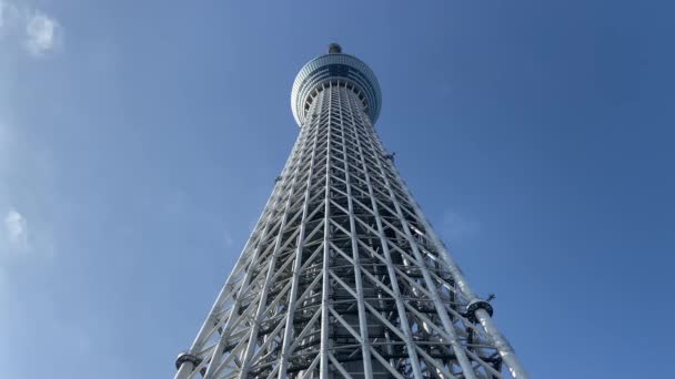 Tokio Sky Tree Maisema — kuvapankkivideo