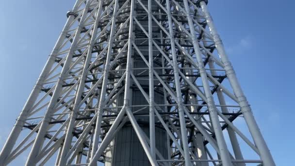 Tokyo Sky Tree Krajobraz — Wideo stockowe