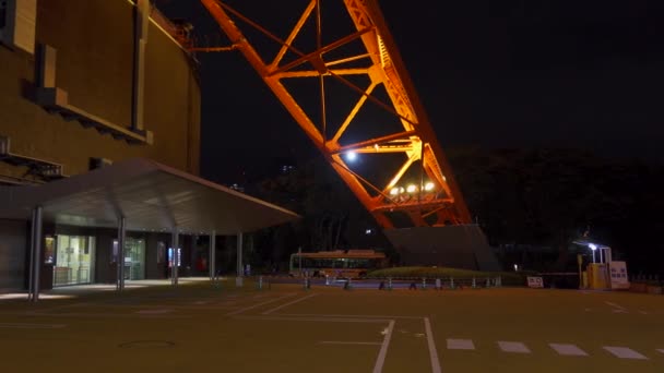 Torre Tóquio Japão Vista Noturna — Vídeo de Stock