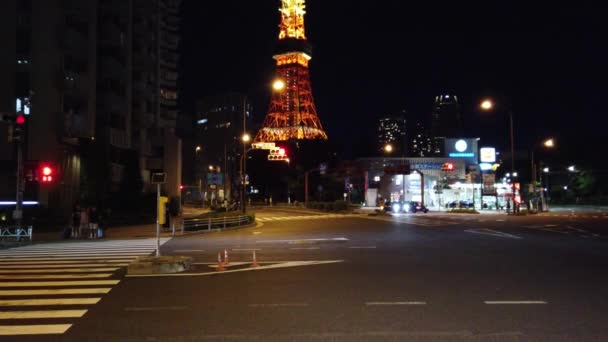 Tokyo Tower Japan Night View — 비디오