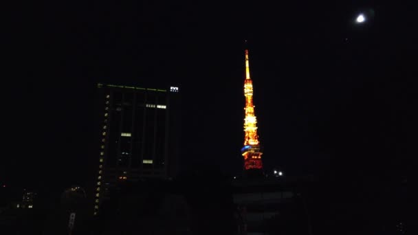 Tokyo Tower Ιαπωνία — Αρχείο Βίντεο