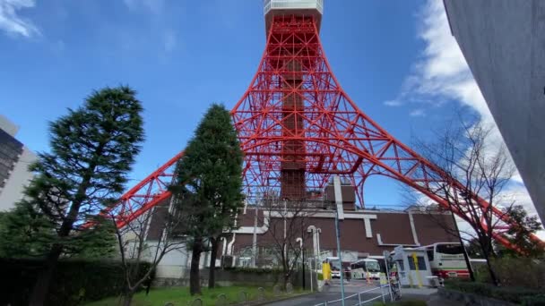 Japonya Tokyo Kulesi Manzara — Stok video