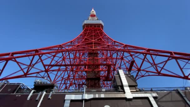 Torre Tokio Japón Paisaje — Vídeos de Stock