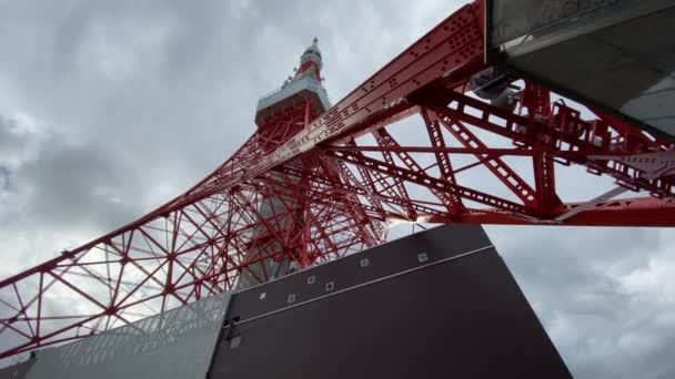 Tokyo Tower Japan Landscape — Stock Video