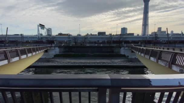 日本の橋 東京景観 — ストック動画