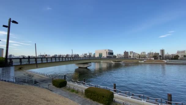 Most Japonsku Tokijská Krajina — Stock video