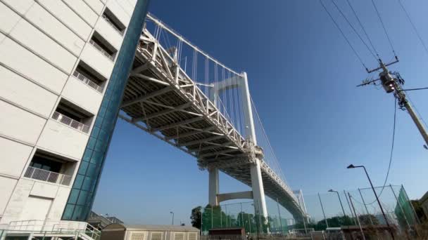 Tokyo Rainbow Bridge Paisaje — Vídeos de Stock