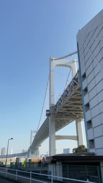 Tokio Tęczowy Most Krajobraz — Wideo stockowe