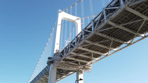 Tokyo Rainbow Bridge Paisaje — Vídeo de stock