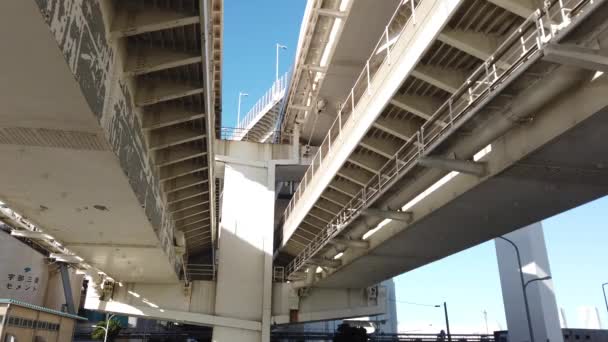 Tokio Rainbow Bridge Landschap — Stockvideo