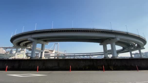 Tokyo Rainbow Bridge Paesaggio — Video Stock