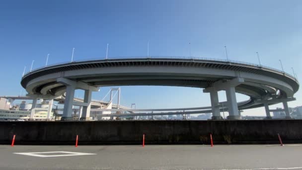 Tokyo Rainbow Bridge Paisaje — Vídeos de Stock