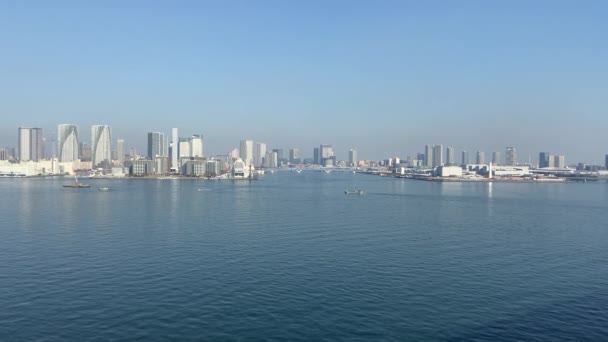 Tokyo Rainbow Bridge Paisagem — Vídeo de Stock