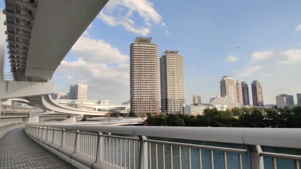 Promenada Tokio Tęczowy Most — Wideo stockowe
