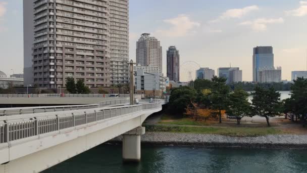 Tokyo Rainbow Bridge Promenade — Vídeos de Stock