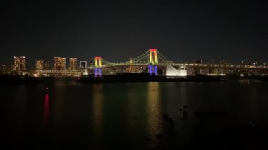 Japonya 'da Gökkuşağı Köprüsü, Tokyo Gece Manzarası