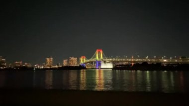 Japonya 'da Gökkuşağı Köprüsü, Tokyo Gece Manzarası