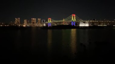 Japonya 'da Gökkuşağı Köprüsü, Tokyo Gece Manzarası