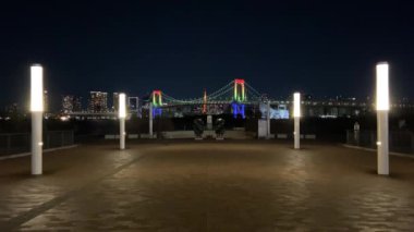 Japonya 'da Gökkuşağı Köprüsü, Tokyo Gece Manzarası