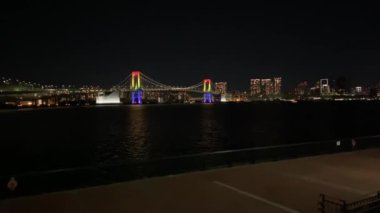 Japonya 'da Gökkuşağı Köprüsü, Tokyo Gece Manzarası