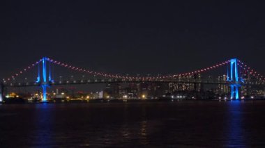 Japonya 'da Gökkuşağı Köprüsü, Tokyo Gece Manzarası