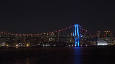 Japonya 'da Gökkuşağı Köprüsü, Tokyo Gece Manzarası