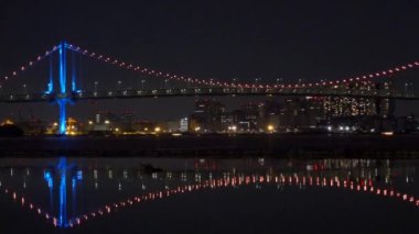 Japonya 'da Gökkuşağı Köprüsü, Tokyo Gece Manzarası