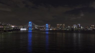 Japonya 'da Gökkuşağı Köprüsü, Tokyo Gece Manzarası
