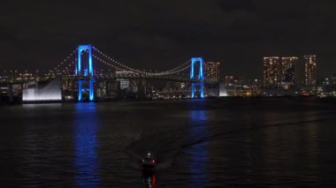 Japonya 'da Gökkuşağı Köprüsü, Tokyo Gece Manzarası