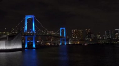 Japonya 'da Gökkuşağı Köprüsü, Tokyo Gece Manzarası
