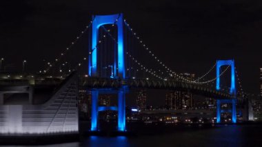 Japonya 'da Gökkuşağı Köprüsü, Tokyo Gece Manzarası