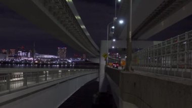 Japonya 'da Gökkuşağı Köprüsü, Tokyo Gece Manzarası