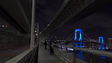 Japonya 'da Gökkuşağı Köprüsü, Tokyo Gece Manzarası
