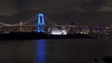 Japonya 'da Gökkuşağı Köprüsü, Tokyo Gece Manzarası