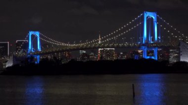 Japonya 'da Gökkuşağı Köprüsü, Tokyo Gece Manzarası