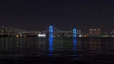 Japonya 'da Gökkuşağı Köprüsü, Tokyo Gece Manzarası